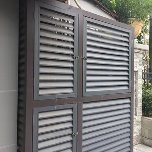 Keenhai Modern Design Exterior Sun Louver Vertical and Horizontal Opening Aluminum Window Shutters