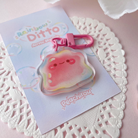 Pendentif de sac d'école personnalisé multi-styles en plastique, porte-clés en acrylique transparent à paillettes double face sur mesure