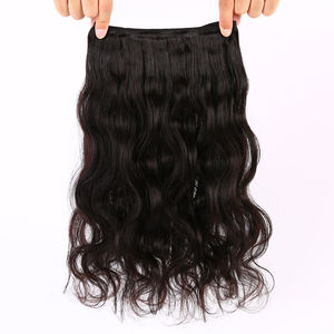 Vrais paquets naturels de corps noir de prolongements de cheveux Remy vierges indiens - Product Image 2