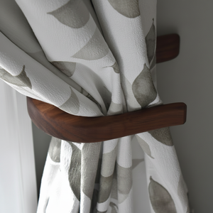 Soporte de cortina de madera de diseño, gancho de retención para cortinas de puertas y ventanas y también se utiliza como decoración del hogar - Product Image 1