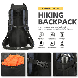 Custom Logo Large Capacity Durable Pack Bag Outdoor Hiking <b>Backpack</b> - Product Image 4