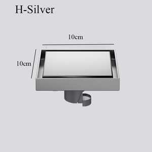 Custom Modern 4 Inch Black Stainless Steel Antidor Shower Floor Drain Electroplated with Warranty for Hotels - Product Image 1