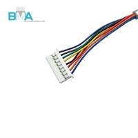 تجميعة أسلاك مخصصة متوافقة مع JST PH بخطوة 2.0 مم، 2-12 دبوس، كابل OEM، UL2464 26AWG للتحكم الصناعي ولوحات الدوائر المطبوعة