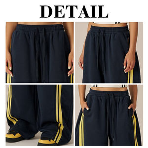 Pantalon de survêtement unisexe KingSen de haute qualité, coupe ample, 100 % coton, taille mi-haute élastique, anti-plis, respirant, style Hip Hop - Product Image 6