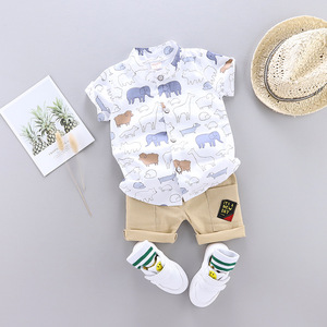 Vente en gros directe d'usine, ensembles de vêtements décontractés pour bébés garçons de 1 an, 100% coton - Product Image 6