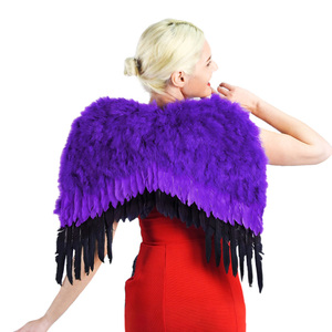 Ali Viola e Nere per Bambini Unisex, per <span class=keywords><strong>Costume</strong></span> di Halloween e Feste in Maschera, Servizio OEM ODM, Design Gratuito, Taglia Personalizzabile - Product Image 3