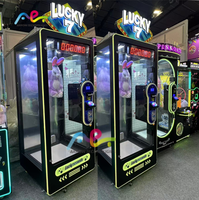 Machine à cadeaux à pièces, machine à cadeaux en peluche, machine à cadeaux à pièces, jeu de coupe et de gagne, jeu de poussée et de gagne, vente en gros
