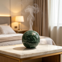 Porte-encens en marbre vert oriental sculpté à la main, durable, anti-odeur, pour la maison, la chambre et la salle de bain