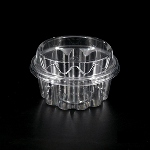 Boîte alimentaire transparente en PET avec couvercle en dôme, idéale comme boîte de transport pour gâteaux et desserts, étanche aux fuites. - Product Image 1