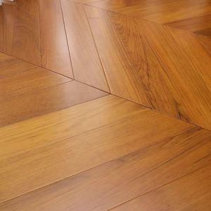 กันชื้นพื้นไม้ปาร์เก้45องศาพื้นไม้ก้างปลาเต้นระบำไม้แข็งพื้นไม้เบิร์มาไม้สักลายบั้ง - Product Image 2