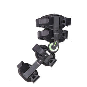 Attelle de genou à charnière ROM, protection avancée, stabilisateur de genou réglable, soutien post-opératoire, attelle fixe, charnière de ligament, immobilisateur, polyester - Product Image 5