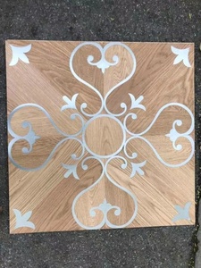 <span class=keywords><strong>Parquet</strong></span> sur mesure avec incrustation en laiton, noyer noir, motif mosaïque géométrique, placage 3 mm, <span class=keywords><strong>chauffage</strong></span> par le <span class=keywords><strong>sol</strong></span>, 600x600 mm, moderne - Product Image 4
