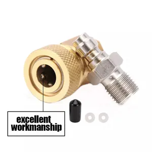 Conector de alumínio de latão macho e fêmea, paintball, conexão rápida e desconectada, 1/8 npt 1/8bpss m10.1 disponível