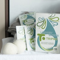 Feuilles de lessive solides biodégradables végétaliennes écologiques sans plastique pour vêtements – Nettoyage ultra-efficace
