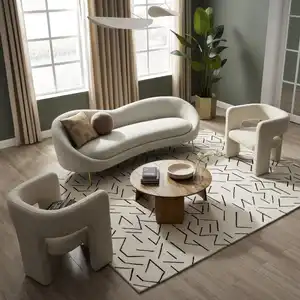Nuovo arrivo divano per interni set mobili mobili da soggiorno classici divano da soggiorno in tessuto di fascia alta