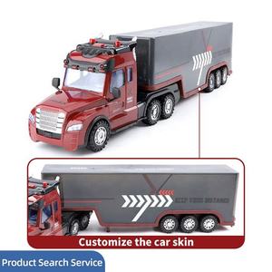 <span class=keywords><strong>Camion</strong></span> Conteneur RC 2,4 GHz 4 Canaux, Jouet Télécommandé pour Enfants, <span class=keywords><strong>Camion</strong></span> Benne RC avec Son et Lumière - Product Image 2