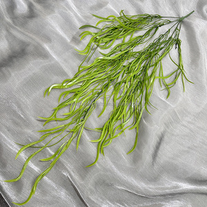 Serie Aritical Wedding: Planta Artificial Larga de Ratán para Colgar en la Pared, Simulación de Hierba para Reptiles con Flores - Product Image 4