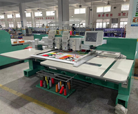 Machine à broder Yonthin à grande vitesse, multi-têtes, 2 têtes, point de chaînette, chenille, Aari, informatisée, taille de travail personnalisée