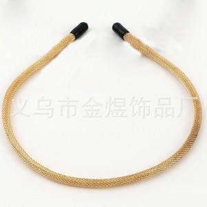แถบคาดศีรษะโลหะสีทึบรูปคลื่น HB0021สวมใส่ได้ทุกวัน - Product Image 3