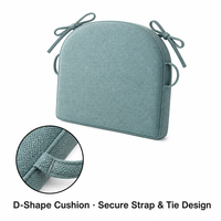 Coussin de siège de bureau ergonomique moderne gris foncé avec mousse à mémoire de forme, antidérapant et amovible, lavable pour chaise, bureau, maison, travail