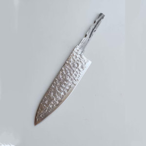Cuchillo de Caza de Hoja Fija de Acero de Damasco de Primera Calidad con Etiqueta Privada Personalizada para Uso en Aventuras al Aire Libre y Campamento - Product Image 1
