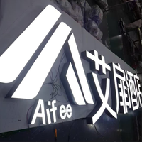 Enseigne LED extérieure pour entreprises avec télécommande, alimentation CA, étanche IP65, pour la publicité des magasins et des hôtels