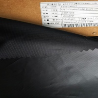 Tissu tissé imperméable en nylon recyclé 100% 20D 0,2 Ripstop, revêtement en silicone sur les deux côtés, léger, pour vêtements de sport, tentes, draps coulissants