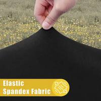 Nappe de pique-nique élégante et extensible en polyester TY, lavable, blanche et noire, pour terrasse, usage extérieur