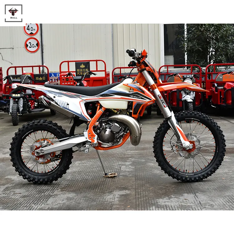 E gas 2 stroke moto دراجة ترابية متقاطعة أخرى موتوكروس 250cc المروحية الصين على الطرق الوعرة دراجة نارية محرك زيت مقطورة بيع