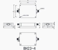 Module amplificateur de puissance ultra large bande 0,5-2 GHz 2W, impédance 50 Ohm, connecteur SMA-F, gain 50 dB, SWT SW-PA-05002000-33C pour EW