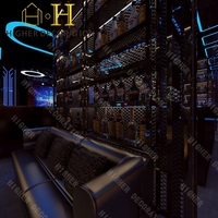Boutiques Night Club Décoration Design Personnalisé Discothèque Lumières Plafond Dramatique Populaire Salon Meubles bar Boîte de Nuit