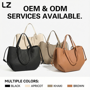 حقائب يد نسائية من الجلد الطبيعي من LZ، حقائب كتف عصرية بسحاب للنساء، حقيبة يد ناعمة بأسلوب هوبو للاستخدام اليومي في فصل الخريف - Product Image 4