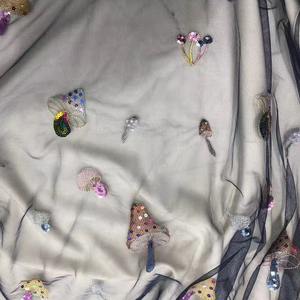 Lentejuelas bordadas de setas de dibujos animados en 3D para vestido de gasa Suiza tela de encaje de tul estilo Sexy para zapatos y bolsos de niñas - Product Image 5