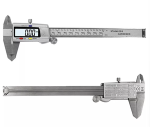 Calibrador Digital Vernier de Acero Inoxidable, Medidor Electrónico con Pantalla LCD, 0-150 mm, Precisión de +/-0.01 mm, Garantía de 3 Años - Product Image 1