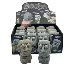 Figurine de rockeur créative aux yeux éclatants, jouet anti-stress à presser, qui fait la gueule et fixe - Product Image 6