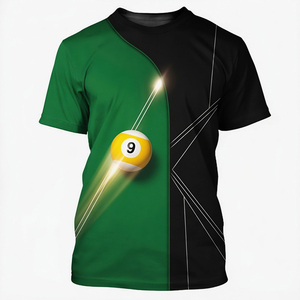 Camiseta de Billar con Estampado 3D S.Q.F, Unisex, Informal, Deportiva, de Verano, Regalo para Fanáticos del Billar y el Snooker, con Logotipo Personalizado - Product Image 5
