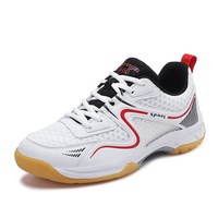 Nouvelles chaussures de badminton/tennis de table unisexes pour l'été, respirantes, avec empeigne en mesh, ultra-légères, amortissantes, antidérapantes, pour la compétition et l'entraînement