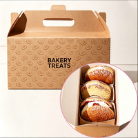 Boîte de présentation incurvée renforcée anti-graisse pour pâtisseries, gâteaux et beignets – Livraison express en gros