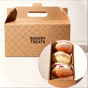 Boîte de présentation incurvée renforcée anti-graisse pour pâtisseries, gâteaux et beignets – <span class=keywords><strong>Livraison</strong></span> express en gros - Product Image 4