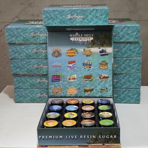 <span class=keywords><strong>Tropical</strong></span> Candy GELATO <span class=keywords><strong>Oasis</strong></span> Edition Extraits de résine de 1oz dans un bocal en verre vide avec boîte et couvercle en gros de 16 saveurs - Product Image 1