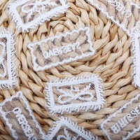 Série Alphabet Coréen – Écussons en dentelle chenille 3D écologiques à broder sur les vêtements, les accessoires pour cheveux, les chaussures et les chapeaux
