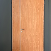 Système de porte battante manuelle moderne DEBO, étanche, anti-UV, résistant à l'humidité, porte HPL avec garantie de 5 ans