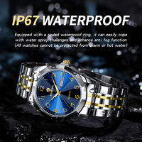 Jam Tangan Pria Binbond B4233 4233 Fashion Tali Baja Mesin Quartz Tahan Air Bercahaya Kalender Relogio Masculino