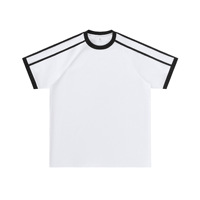 T-shirt unisexe à manches courtes et col rond en polaire Sorona, style décontracté d'été, pour couple, motif brodé, idéal pour la publicité
