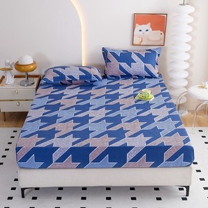 Großhandel atmungsaktiv gedruckt King <span class=keywords><strong>Size</strong></span> Spann betttuch Bettwäsche Einzel bett zubehör für Kinder und Erwachsene bedruckte Bettlaken-Sets - Product Image 5