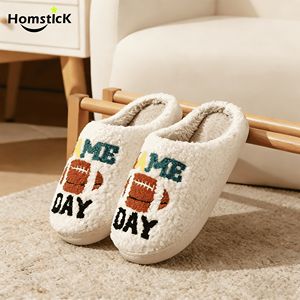 Chaussons en polaire Sherpa confortables pour femmes, antidérapants, pour la maison, avec un motif mignon pour les jours de match, chauds et douillets, pour l'hiver - Product Image 4