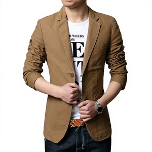 Costume homme slim fit, blazer automne-hiver, simple boutonnage, décontracté, streetwear, veste fine, haute qualité, 100% coton, grande taille 6XL - Product Image 2