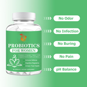 Capsules Probiotiques pour Femmes D-Mannose Canneberge Vitamine C B6 Équilibre du pH Féminin Soutien Digestif Supplément Probiotique Féminin - Product Image 2