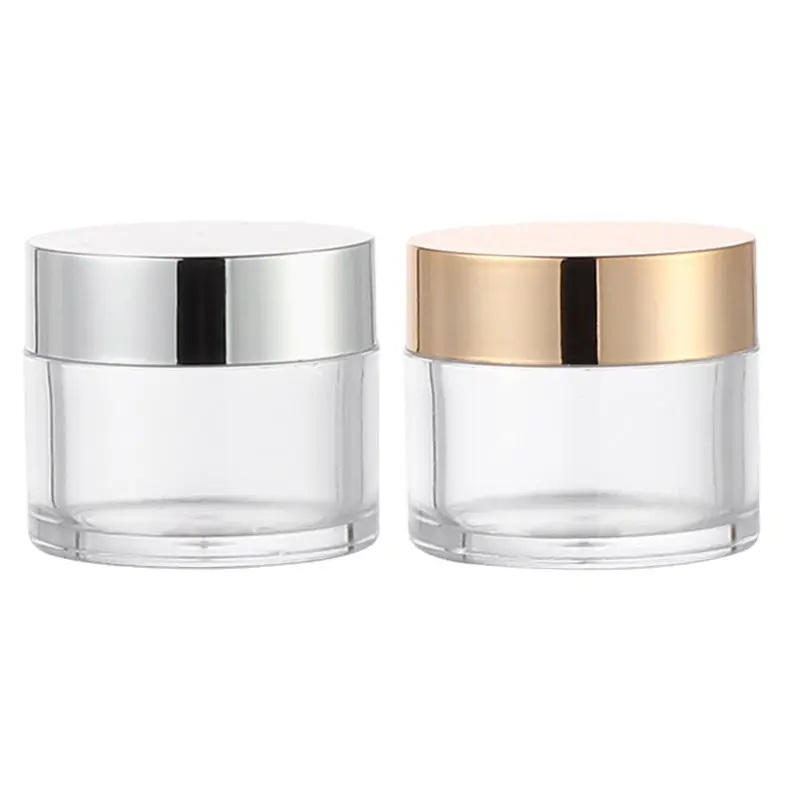 60Ml PS Rõ Ràng Chum Eyeshadow Container Nhỏ PS Nhựa Rõ Ràng Lọ Lọ Với Vít Có Nắp Đậy