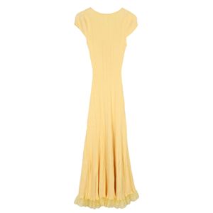 New Arrival Slim Fit Short Sleeve Dress Women's Charming and Elegant Long <strong>Knit</strong> <strong>Dres</strong> - Product Image 2